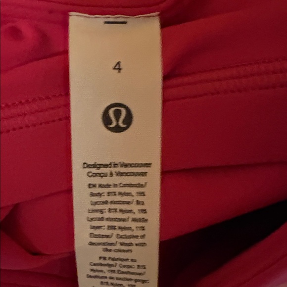 Lululemon Align Cropped Cami Tank A/B Size 4 Passionate 🌺 - Picture 6 of 6